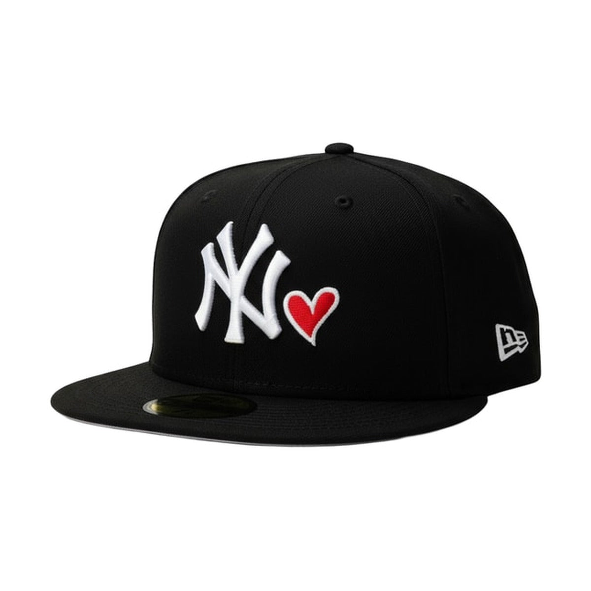 Gorra New Era Yankees World Series 1996 59FIFTY negra con logo NY y corazón rojo